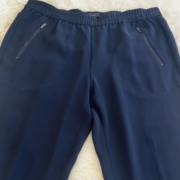 J.Crew Turner High Rise Pull-On Navy Blue Jogger Slacks Pants Size 12 - Picture 5 of 12